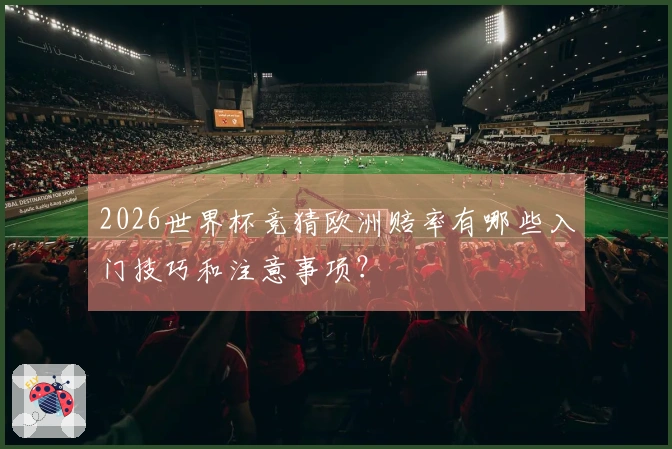2026世界杯竞猜欧洲赔率有哪些入门技巧和注意事项?